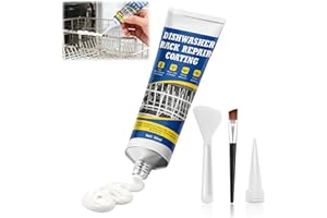 WEILAOK Spülmaschinenkorb Rost Reparatur, Geschirrspüler-Korb Reparatur Gummi, Dichtungsmasse Wasserdicht, Rostfrei, Hochtemperaturbeständig, Speziell für Reparatur des Geschirrspülerkorbs, 50ml