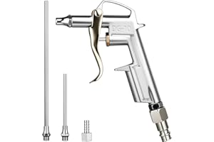 ANOMM Pistolet do przedmuchiwania powietrza, dysza do odkurzania pistoletu do przedmuchiwania, akcesoria do sprężarki powietrza, pistolet, sprężarka atmosfery, szybkie połączenie z pneumatycznym