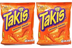 ‎GENERISCH 2x Takis Nacho Intense 92.3g Cheesy Flavour Non-Spicy Tortilla Chips Original aus Mexiko