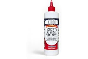 STORMSURE Flexibond PVA/VAE Extra Strong Arts & Crafts Glue - Transparent, Flexible, Non-Toxic, Dries Clear - Ideal for Paper, Card, Wood, Ceramics, Glass, Stone