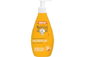 Le Petit Marseillais | Latte idratante nutrizione pelli molto secche (flacone pompa da 400 ml) – Latte corpo con burro di karitè, mandorle dolci e olio di argan – 24 ore di comfort cutaneo