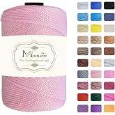 Maxee - Macrame Yarn 3mm x200m, 1st Pack Premium Polyester Yarn (Each 230g/200m) 100% Polypropylene for Crafts, Home Decor, C