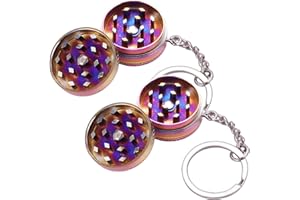 Kinstecks 2 szt. młynek do ziół mini aluminiowy młynek do przypraw młynek idealny dla smakoszy, który pragnie kulinarnej doskonałości - kolorowy