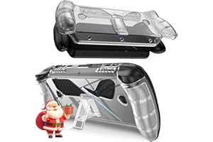 Miimall Przezroczyste etui na ASUS Rog Xbox Ally X/ROG Xbox Ally 2025, etui ochronne ze stojakiem, [TPU silikonowy] [Antyżółty] Odporny na wstrząsy Odporny na kurz, ultracienki cienki futerał ze