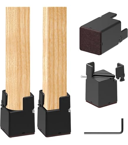 Uping 4 stuks meubelverhogers, tafelverhogers, olifantenvoet, verhoging