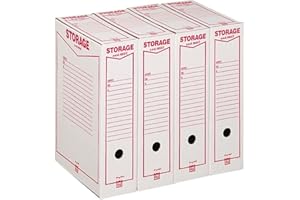 KING MEC Storage Legale Scatola Archivio - Bianco - 1 Pezzo - 160200
