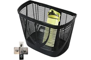 FANELOD Cesta Delantera para Bicicleta: Cesta Delantera para Bicicleta fácil de Instalar, Cesta para Bicicletas para Adultos, Cesta para Bicicletas eléctricas, Elegante Cesta de Almacenamiento para Manillar