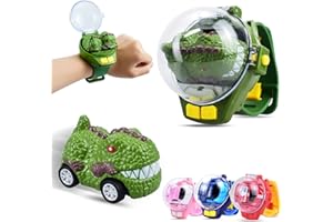 BDAO GIFT 2023 New Mini Remote Control Car Watch toys USB Charging Cartoon RC Small Car,TikTok Watch Car Toys Interactive Game Toys,Gift for Boys and Girls Birthday (Green)