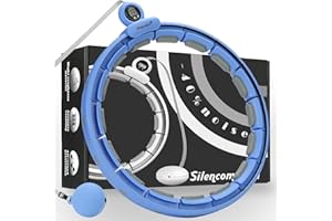 Silencomfort hula hoop fitness dimagrante, Silenzio Smart Hula Hoop, ulaop con peso palla e Contacalorie, Intelligente Professionale, 16 Nodi, Non Cade Mai, per adulti e principianti