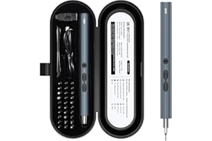 Ankilo Cacciavite Elettrico 36 in 1 con 30 punte, Cacciavite meccanico di precisione magnetico, Cacciavite elettrico con luce LED, Adatto per telefoni cellulari, orologi, computer portatili