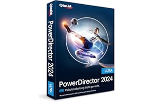 CyberLink PowerDirector 2024 Ultra | Benutzerfreundliches Videobearbeitungsprogramm für PC | Greenscreen und tausenden Effekten | Fotoshow | Heimstudio | Screen Recorder | Windows 10/11 [Box]