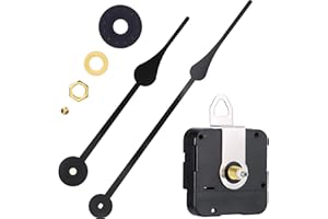 Hicarer Mecanismo de Movimiento de Reloj de Alta torsión con Mano de 230 mm/9,1 Pulgadas de Longitud (Longitud del Eje 9/10 pulgadas/23 mm)