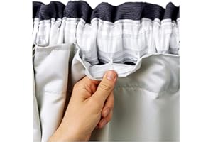 Kinfolk Textile Thermal Blackout Curtain Linings Pair 3 Pass Includes Curtain Hooks (66" x 72")