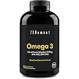 Omega 3, Olio di Pesce Omega3 2000mg ad Alto Dosaggio con 700 mg EPA e 500 mg DHA per Porzione, 200 Olio di Pesce Omega 3 Cap