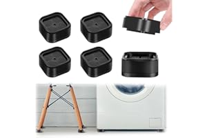 KFSCIP 4PCS Bed Risers,furniture Risers,sofa Risers,desk Riser Blocks,for Table Legs Dresser Desk Couch Chair Sofa, Square Stackable Bed Raisers Blocks Lift Height 3.5cm.