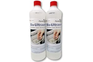 Limpiador ultrasónico PANDACLEANER® para baños de ultrasonidos: concentrado para gafas, joyas, productos dentales, oro, monedas, vidrio, relojes y mucho más. | 2000ml