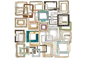 ZEALMAX 35 adesivi vintage per cornici fotografiche, retro adesivi decorativi con adesivo per fai da te, album fotografici, album di ritagli, diario