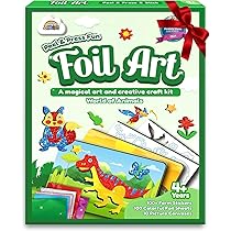 Kit D’art 2 En 1 Sirène – Peinture à Gratter Et Film Pailleté – Activité Créative Pour Enfants 3-10 Ans