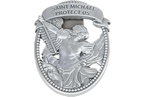 Mageeki Guardian Angel Sun Visor Clip for Cars - Reads Saint Michael Protect Us, Bless Driving Safety Gift for New Drivers and Car Enthusiasts
