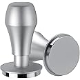 Normcore 53.3mm Coffee Tamper V4.1 with Click Sound Feedback, Spring Loaded Tamper With Stainless Steel Flat Base, Compatible with 54mm Breville Sage Espresso Machine Portafilter, Silver