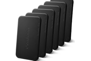 CloudValley Moldable Plastic Form Card[6 Pack], Friendly Polymorph Plastic Glue Handy Pocket Sized thermoplastic Sheet/Mould/mend/Make [Black]