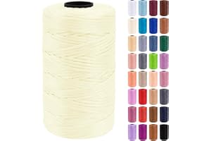Uiopa Hilo Macrame 3mm x 200m Cuerda Macrame Polipropileno Plano Hilo de Ganchillo para Bolsos a Crochet, Bolso de Mano, Sombrero, Manualidades, Envolver Regalo, Proyecto de Bricolaje