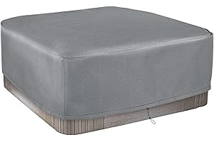 Schleuder Cubierta para, Cuadrada Funda para Bañera De Hidromasaje Cubierta SPA, Impermeable, Anti-UV, A Prueba De Polvo con una Bolsa de Almacenamiento 7 Tamaños a Elegir (220 * 220 * 85 cm)
