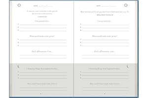 ZXHQ The 5-Minute Diary Self-Management, Self-care, Time Management Daily Review Gratitude Journal, Achieve Your Goals, Mental Health & Happiness, Blue