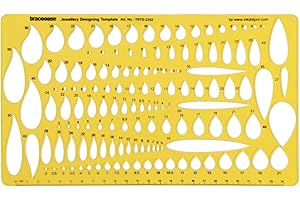Traceease Pear & Paisley Stone Shapes Jewelry Templates Drafting Tools Jewellery Designing Stencils