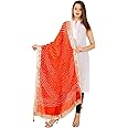 BLACK MACY Lifestyle Art Silk Embellished Women's Dupatta Bandhani Bandhej Jaipuri Rajasthani Dupatta