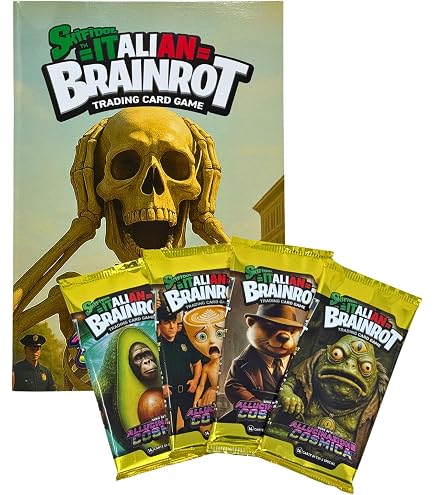 Il Megastore Dei Giocattoli E Giochiamo Skifidol Italian Brainrot Album + 6 Sachets Série Beta Hallucination Cosmique
