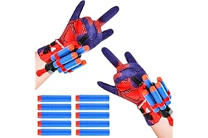 ENAIAH 2 Set Launcher Handschuh, Spider Launcher Handschuh Kids Spider Hero Handschuhe Handgelenk Spielzeug Set Spielzeug Held Launcher für Kinder Geschenk, Pädagogische Spielzeug (B)
