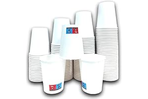Lot 1000 gobelets-tasses jetables 7oz 240 ml en papier carton qualité professionnel-résistance chaleur supérieure-idéale entreprises-boisson froide/chaude-distributeur automatique-fontaine à eau