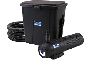 T.I.P. Set di filtri Esterni per laghetto MTS 4000 UV 9 (Volume Massimo 4.000 l, Portata Max. 1.000 l/h, Set Completo Filtro multicamera con Pompa, faretto UV-C e Tubo di Alimentazione da 3 m) 30296