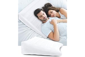 ‎BLABOK BLABOK Keilkissen für Bett, Reflux Kissen Anti Schnarch, Orthopädische Rückenlehne Lesekissen, Aufblasbare Bettkeil Matratzenkeil, Dreieckskissen für Bequeme Schlafen, Reisen, Schmerzlinderung (Weiß)