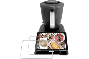 Haofun Verre Trempé pour Vorwerk Thermomix TM7, 2 Pièces Protecteur D'écran, Film Protection écran, 9H Dureté, Anti Rayures, HD Protection, Résistant à l'huile, Anti-doigt