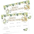 Pink Bee Parties Prediction Cards in Safari Theme - Baby Shower Keepsake Game - 10 Players