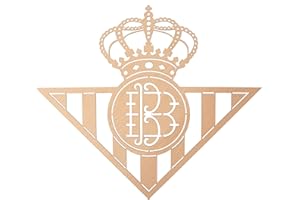 G&J HOME | Cuadro Escudo R. Betis Hecho Madera Natural Haya y 1 Llavero incluido, Decoración Moderna y Original para Hogar, Oficina, Habitación, Regalo Comunion, Cumpleaños y Aficionados al Futbol