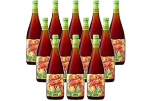 OBSTLAND-KELLEREI ALLACHER ALLACHER Pfirsichspritzer rot - Fruchtweinschorle trinkfertig 7% vol. - Pfirsichbowle - Fruchtspritzer - kohlensäurehaltiges alkoholisches Erfrischungsgetränk (12 x 1L)