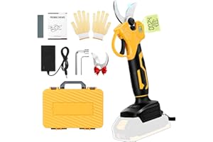 YERFKAN Akku Gartenschere für Makita, Elektrische Gartenschere Professionelle 21V Bürstenlosen Motor Akku Astschere, Drahtlose 35mm Mit LED-Batterieanzeige (Ohne Akku)