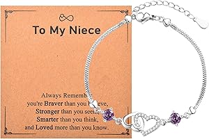 VYYU Gifts for Niece Nana Granddaughter Grandma Daughter Mum Girlfriend, Infinity Hearts Bracelets for Women Girls, Birthday Christmas Valentines Day Jewelry Retirement Gift for Her