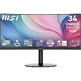 MSI 34" MODERN MD342CQP Kurumsal Monit&ouml;r, UWQHD Kavisli 1500R VA 120Hz 1ms, Adaptive-Sync, Type-C