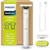 PHILIPS OneBlade Intimate, Mujer y hombre, Maquinilla de depilaci&oacute;n para la zona &iacute;ntima, ingles y axilas, afeita y recorta, c
