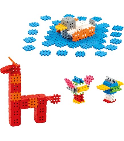 Marioinex Mini Waffle Constructor Rosa – 70 Bausteine Für Kinder, Kreatives Konstruktionsspielzeug