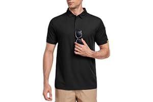Csqtongan Men's Short Sleeve Polo Shirts Breathable Golf Polo Shirt Men's Sports Polo Shirt T-Shirt for Outdoor Activities