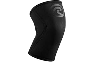 Rehband 5mm Benda per ginocchio Powersport, fascia per ginocchio per Cross Fit e allenamento pesante in neoprene, stabilizza le ginocchia