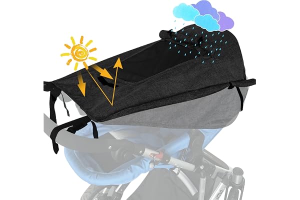 WD&CD Pram Sunshade Sun Cover with Viewing Window