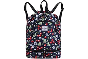 HAWEE Sportivo Zaino con Coulisse Grande Impermeabile Coulisse Borsa da Palestra Coulisse Sacca con Tasca Interna Unisex per Vita Quotidiana Scuola Sport All'aperto Tempo Yoga Libero Spiaggia Nuoto