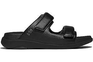 Fitflop Men's F-mode Go Mens Adjustable Two-bar SlidesSlide Sandal