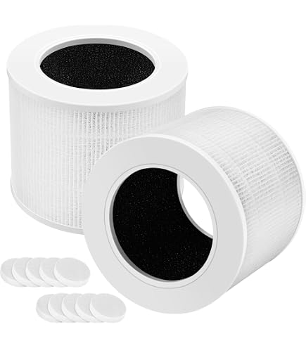 PUREBURG HEPA Ersatzfilter – Kompatibel Mit Druiap KJ80, H13, 3-stufig, Aktivkohle, 2er Pack
